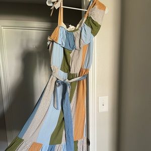 Lauren Conrad Asymmetrical maxi dress